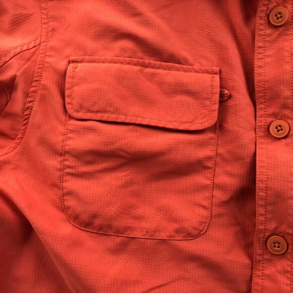 Duluth Men's Shirt Medium Long Sleeve Outdoors Orange Long Sleeve Top - Picture 10 of 16